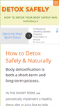 Mobile Screenshot of detoxsafely.org